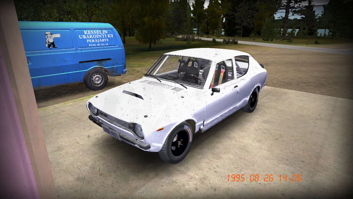 My Summer Car — Satsuma listo para el rally, 12.000 puntos, mucha comida en la nevera.