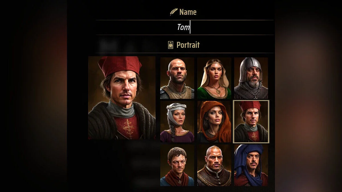 Manor Lords — Portrelerdeki Sinema Yıldızları