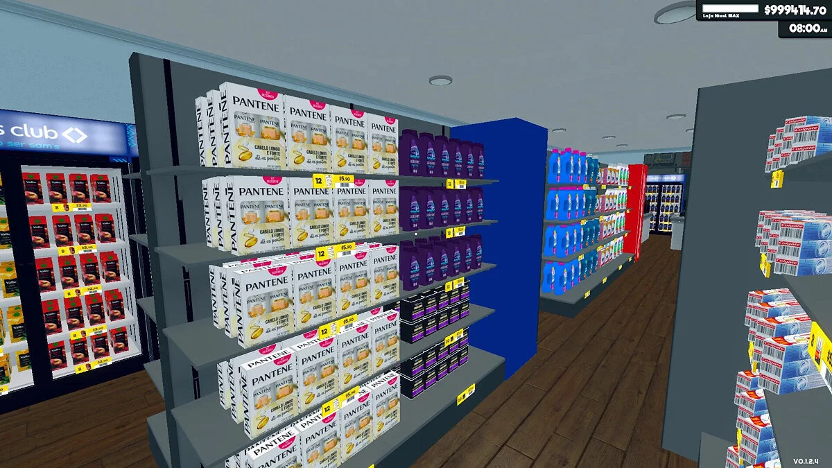 Supermarket Simulator — Pantene shampoo-conditioner set