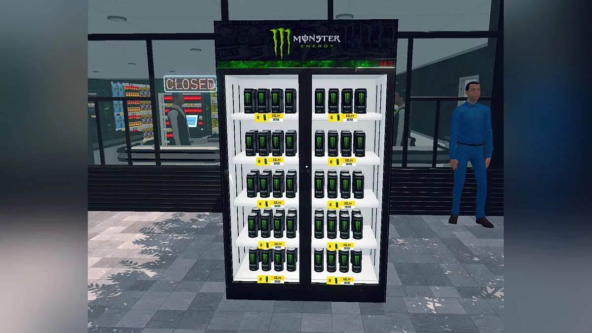 Supermarket Simulator — Напиток Monster Energy