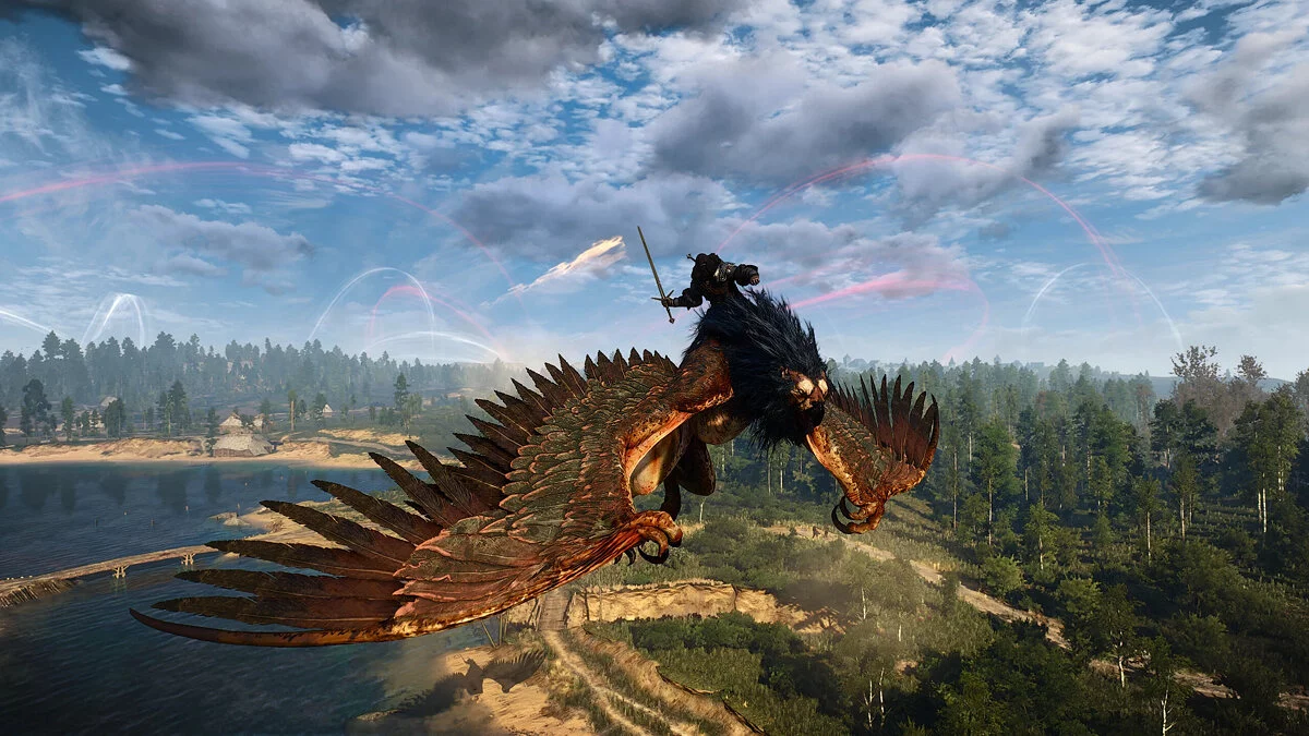 The Witcher 3: Wild Hunt - Complete Edition — Flying on a griffin