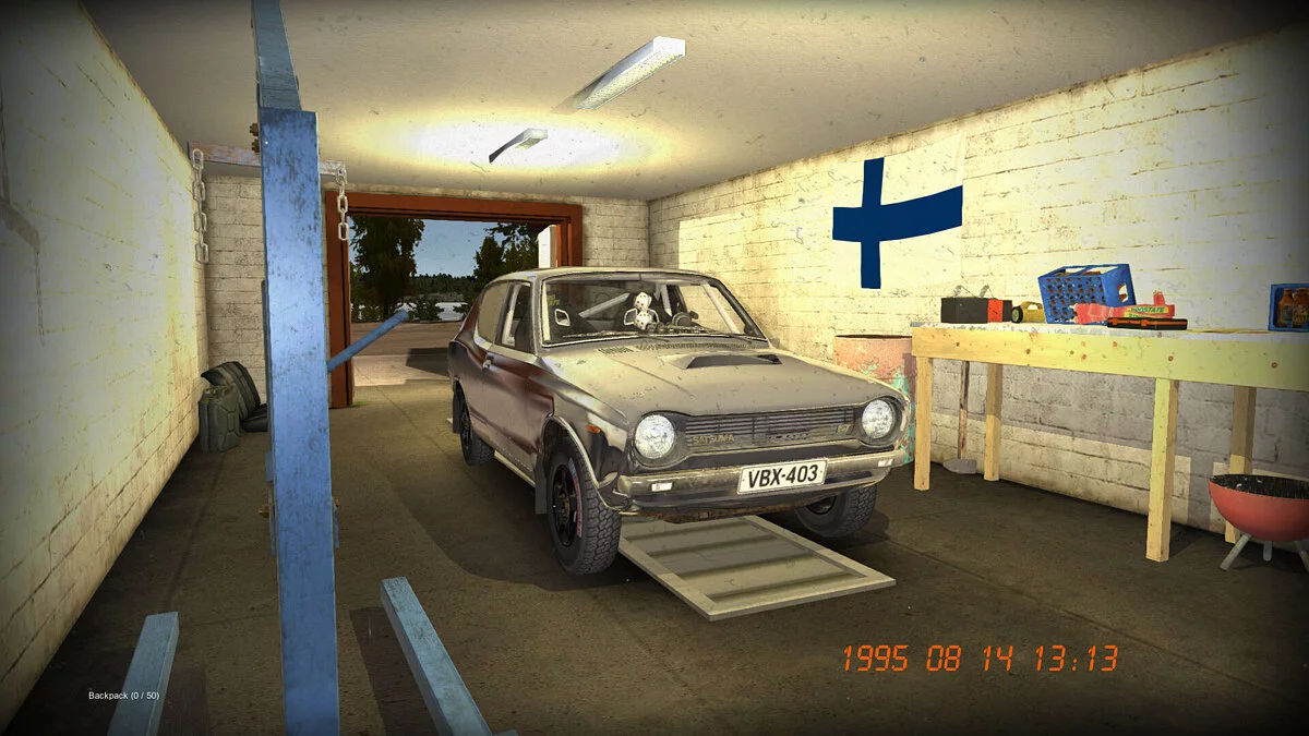 My Summer Car — Satsuma Rally, 12k marks, plot intact