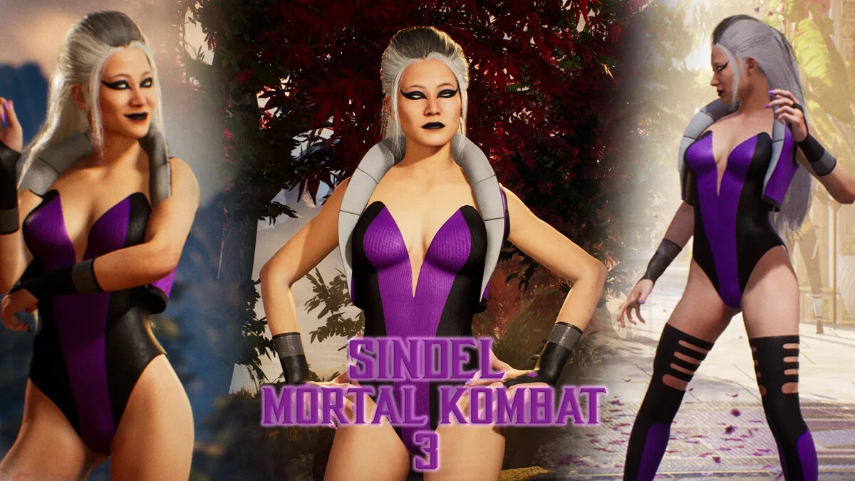 Mortal Kombat 1 — Sindel con un disfraz del juego Mortal Kombat 3