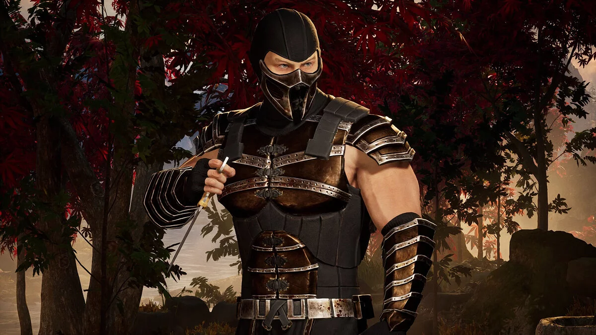 Mortal Kombat 1 — Fuma con un traje del juego MK X.