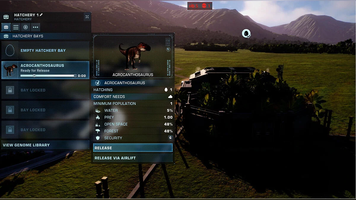 Jurassic World Evolution 2 — Corrección del visor de especies