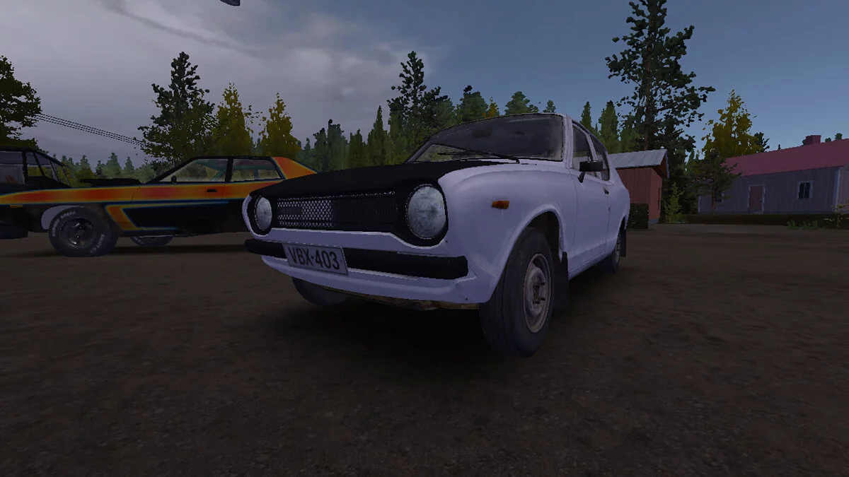 My Summer Car — Stock Satsuma with numbers, the plot is not touched, 9999999 marks