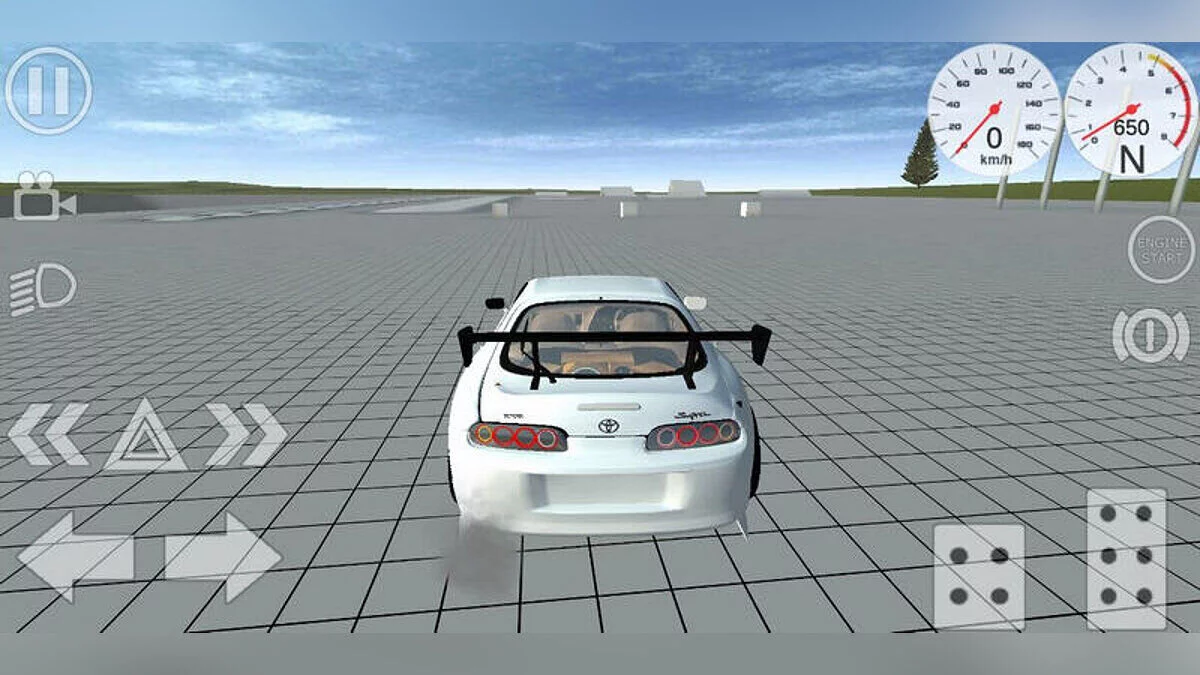 Simple Car Crash Physics Sim — Supra mk4