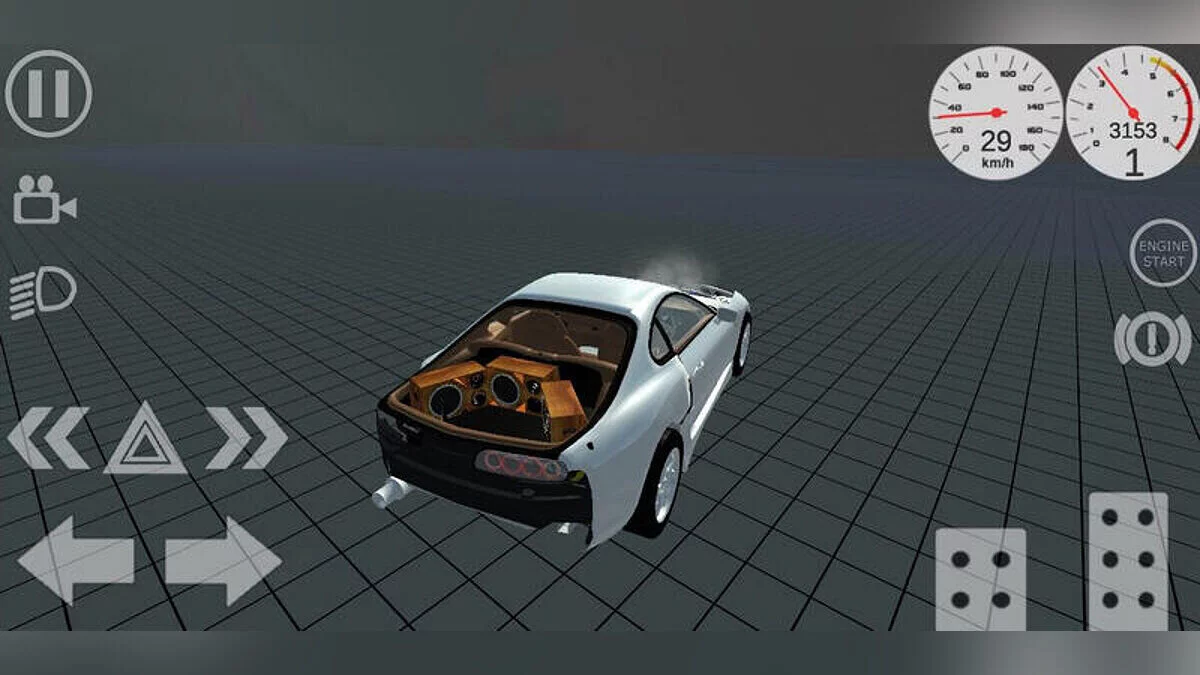 Simple Car Crash Physics Sim — Supra mk4