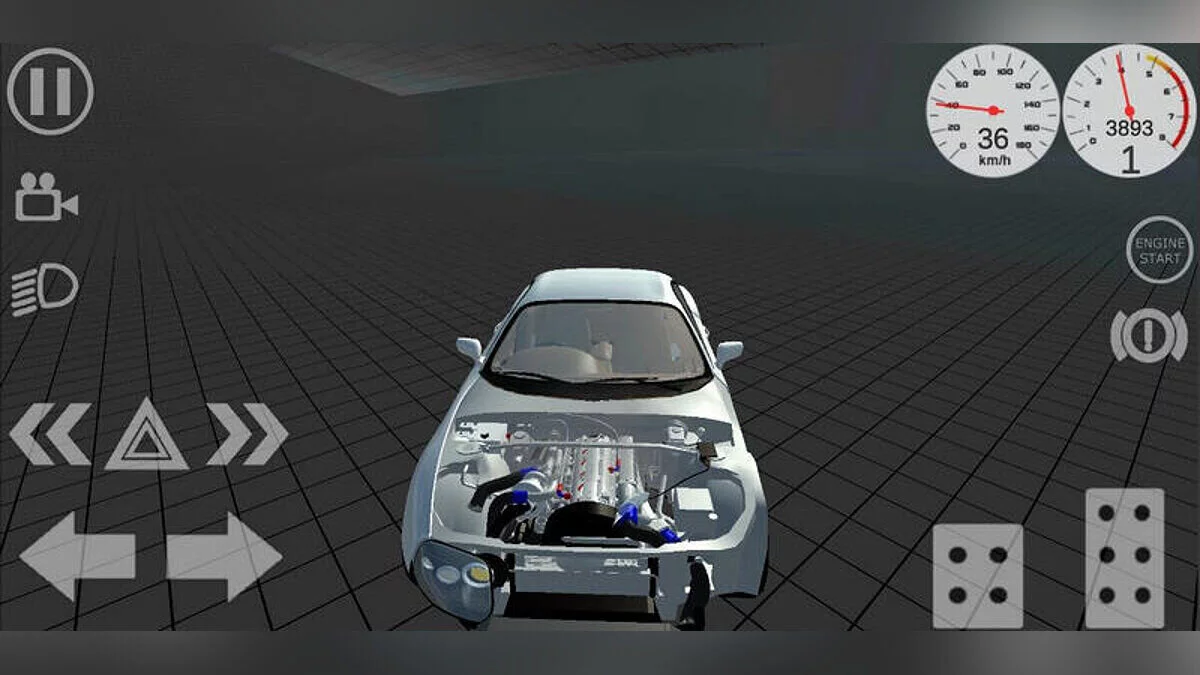 Simple Car Crash Physics Sim — Supra mk4