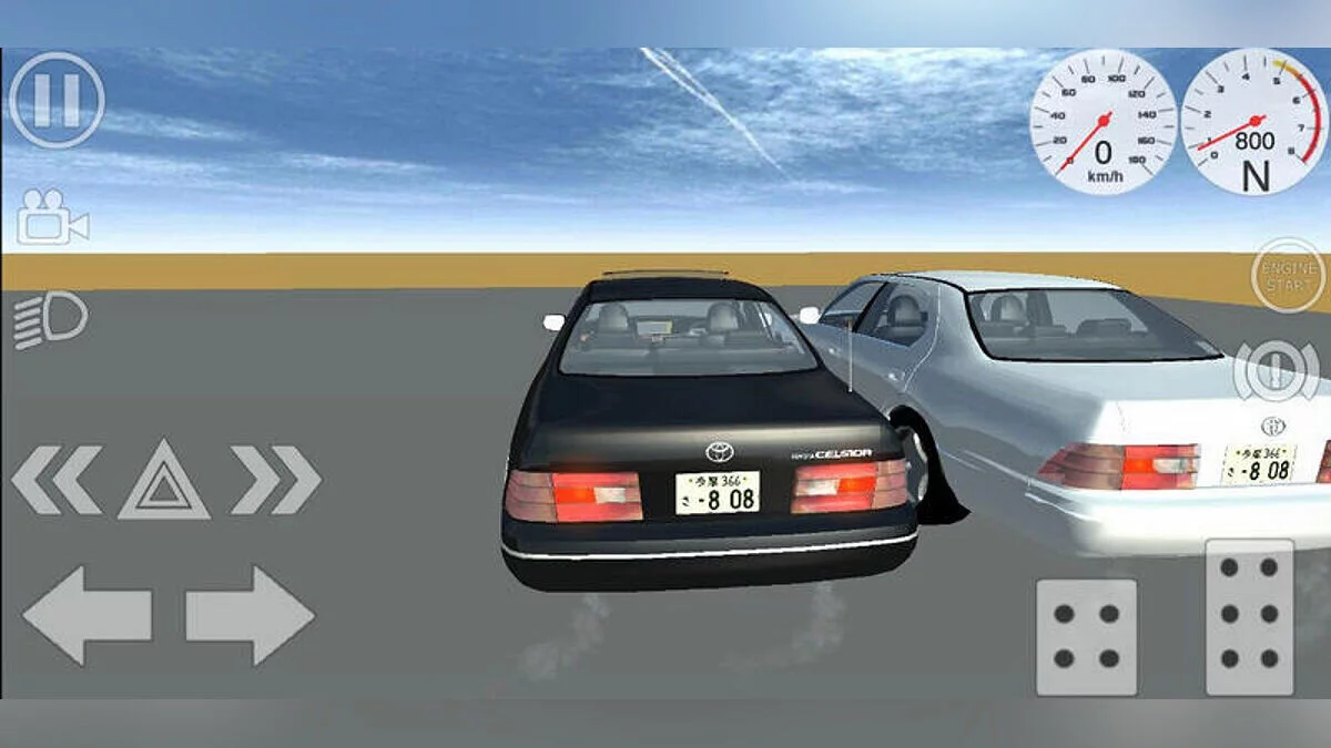 Simple Car Crash Physics Sim — Toyota Celsior E-UCF20