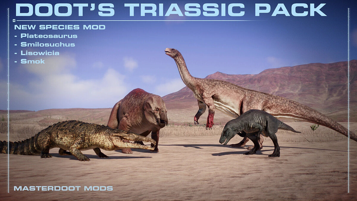 Jurassic World Evolution 2 — Triassic set (4 new species)