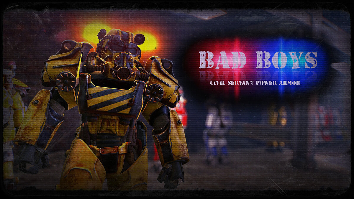 Fallout 4 — Bad Boys. Civil Servant Power Armor - power armor for emergency services