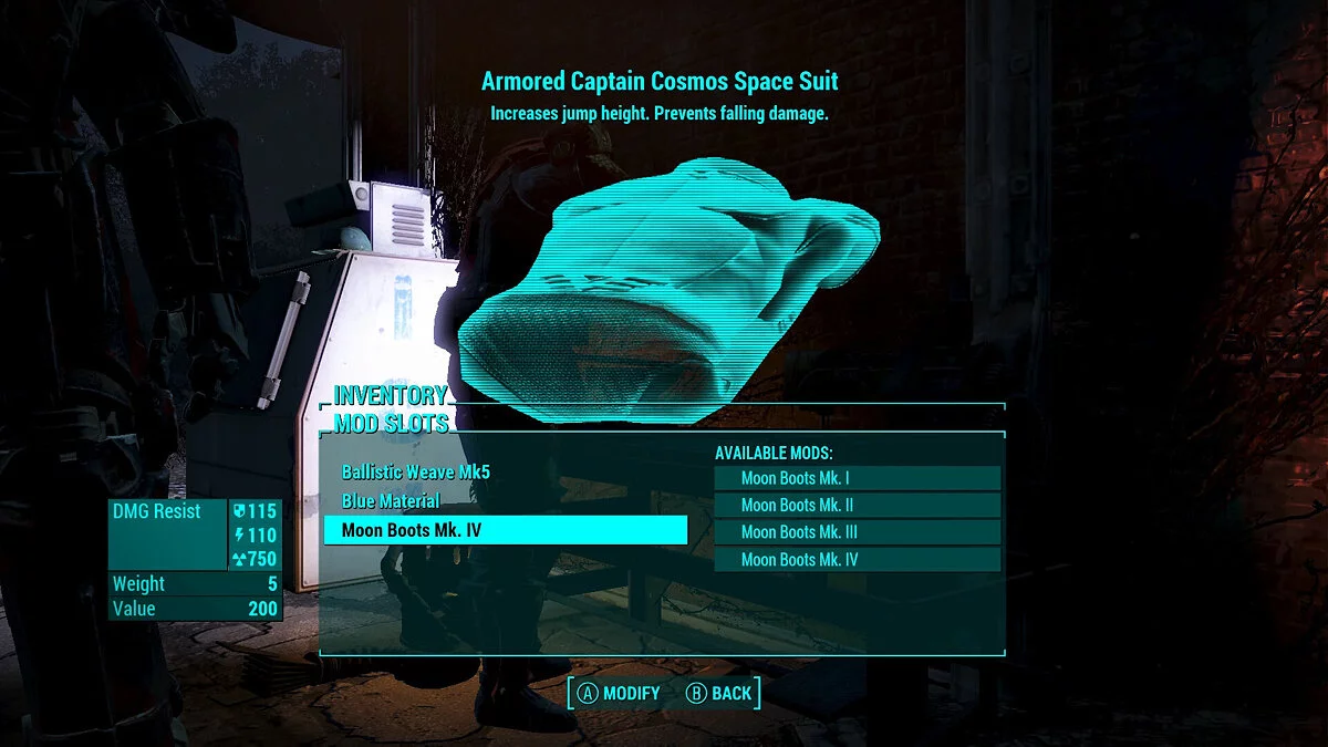 Fallout 4 — Kaptan Kozmos Yeniden Yapım — Metroid Tarzı Zırh