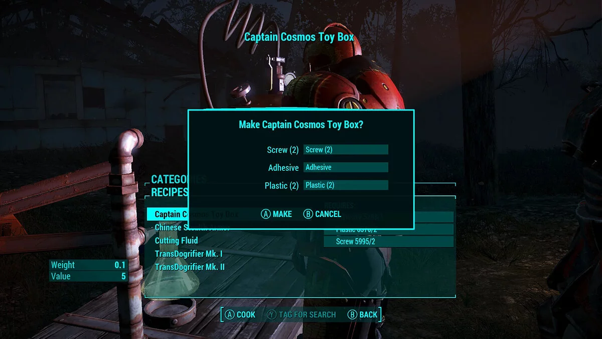 Fallout 4 — Kaptan Kozmos Yeniden Yapım — Metroid Tarzı Zırh