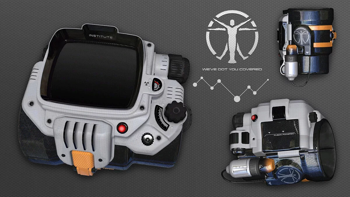 Fallout 4 — Courser X-92 Güç Zırhı CBBE ve PipBoy — hafif ve şık zırh