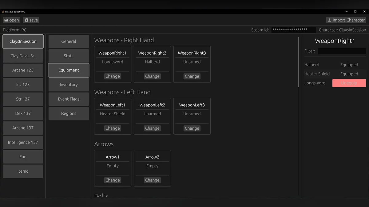 Elden Ring — ER Save Editor [0.0.21] — Редактор сохранений