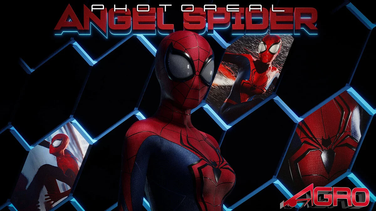 Marvel&#039;s Spider-Man Remastered — Ángel Araña Fotorrealista