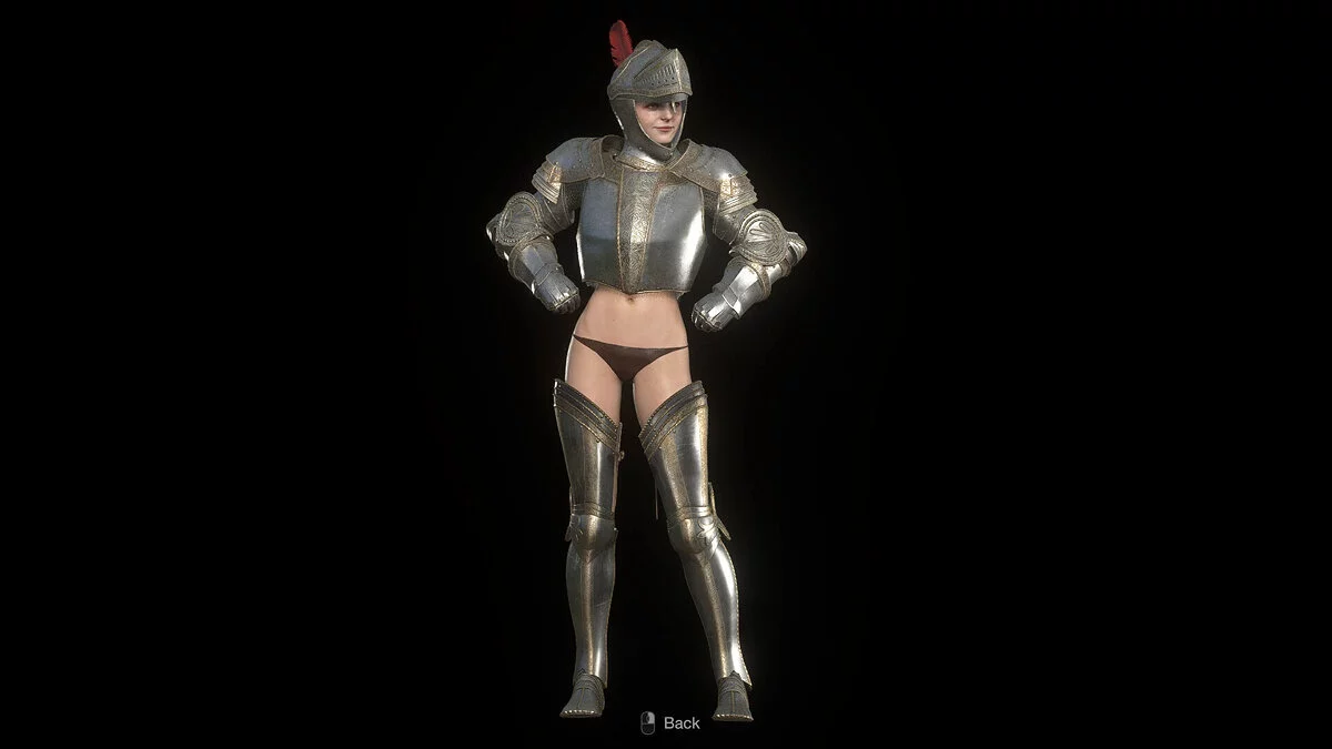 Resident Evil 4 Remake (2023) — Ashley in armor and panties