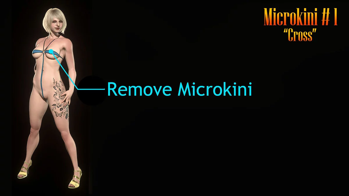 Resident Evil 4 Remake (2023) — Ashley için Mikro Bikini