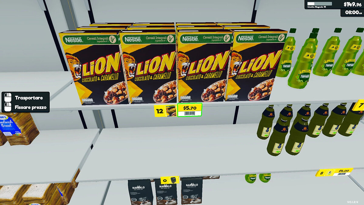 Supermarket Simulator — Nestle Lion cereal