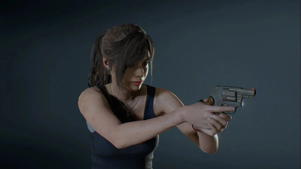 Resident Evil 2 — Claire with ponytail and bangs