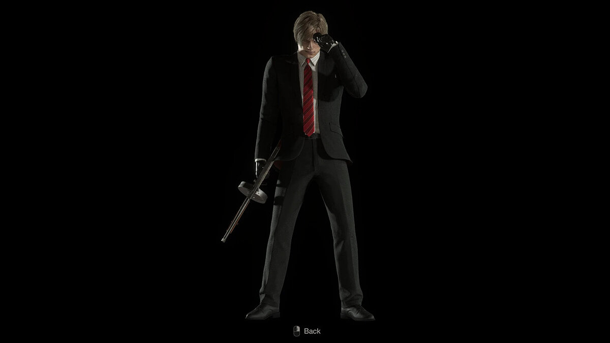 Resident Evil 4 Remake (2023) — Leon dressed as Hitman