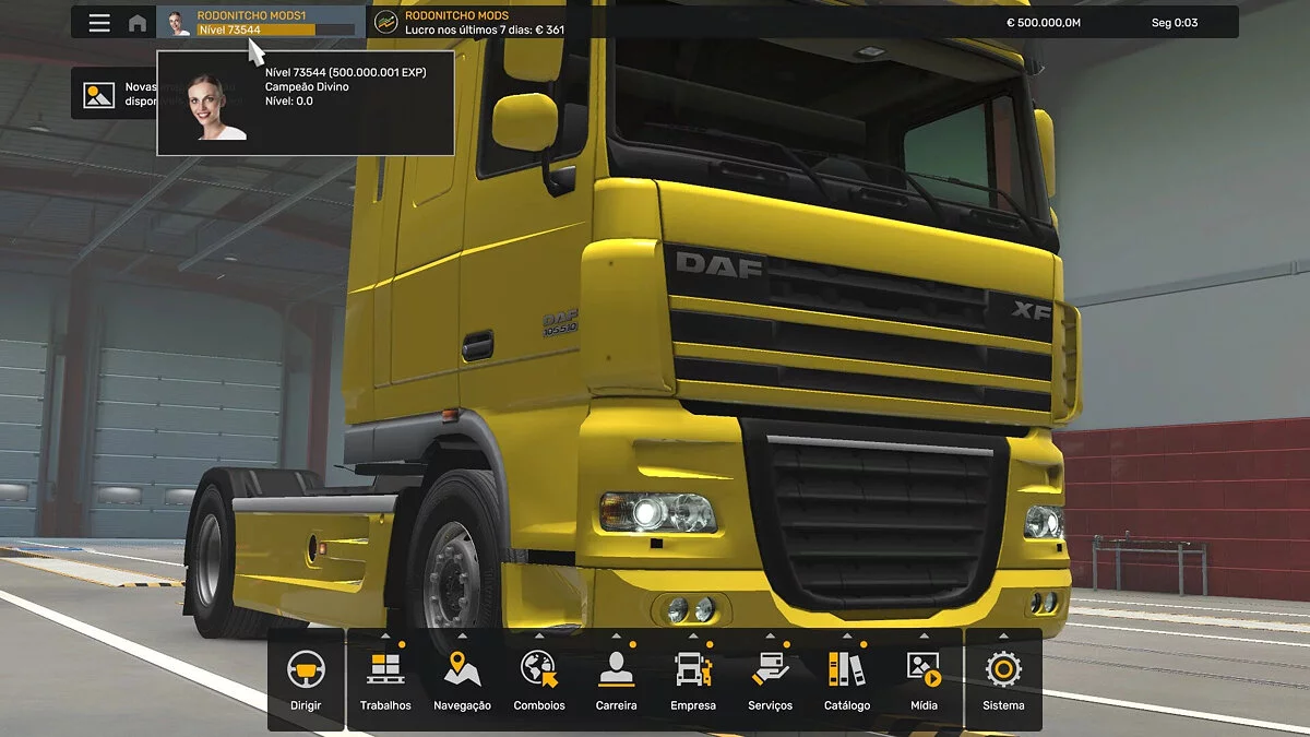 Euro Truck Simulator 2 — Gran nivel y mucho dinero.