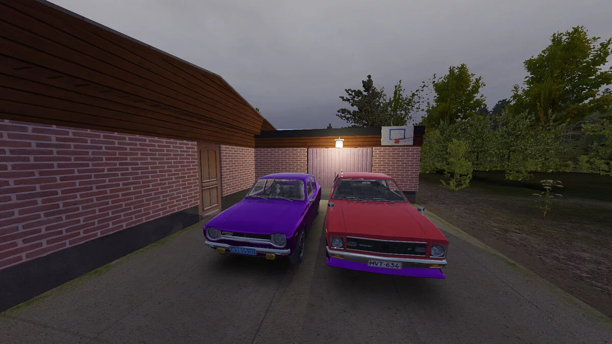 My Summer Car — Stock purple Satsuma, with subwoofer and goodies