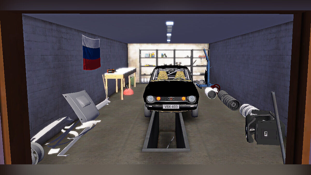 My Summer Car — Stock Satsuma, a lot of food, tuning in the garage