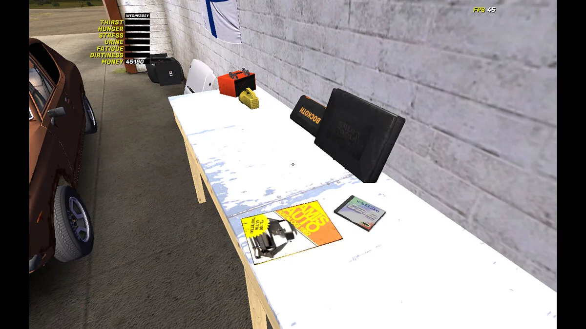 My Summer Car — Стоковая Satsuma с тюнингом, 45к марок, много еды и воды