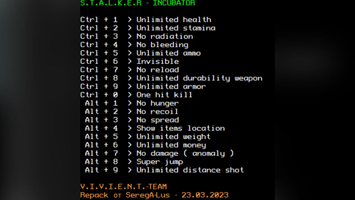S.T.A.L.K.E.R.: Call of Pripyat — Трейнер (+19) [Rip SeregA-Lus] — S.T.A.L.K.E.R Инкубатор