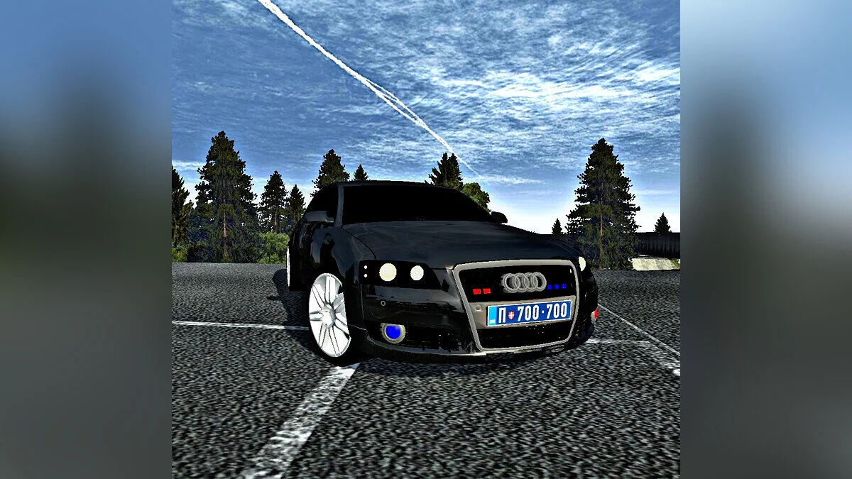 Simple Car Crash Physics Sim — Audi A8 Polizei