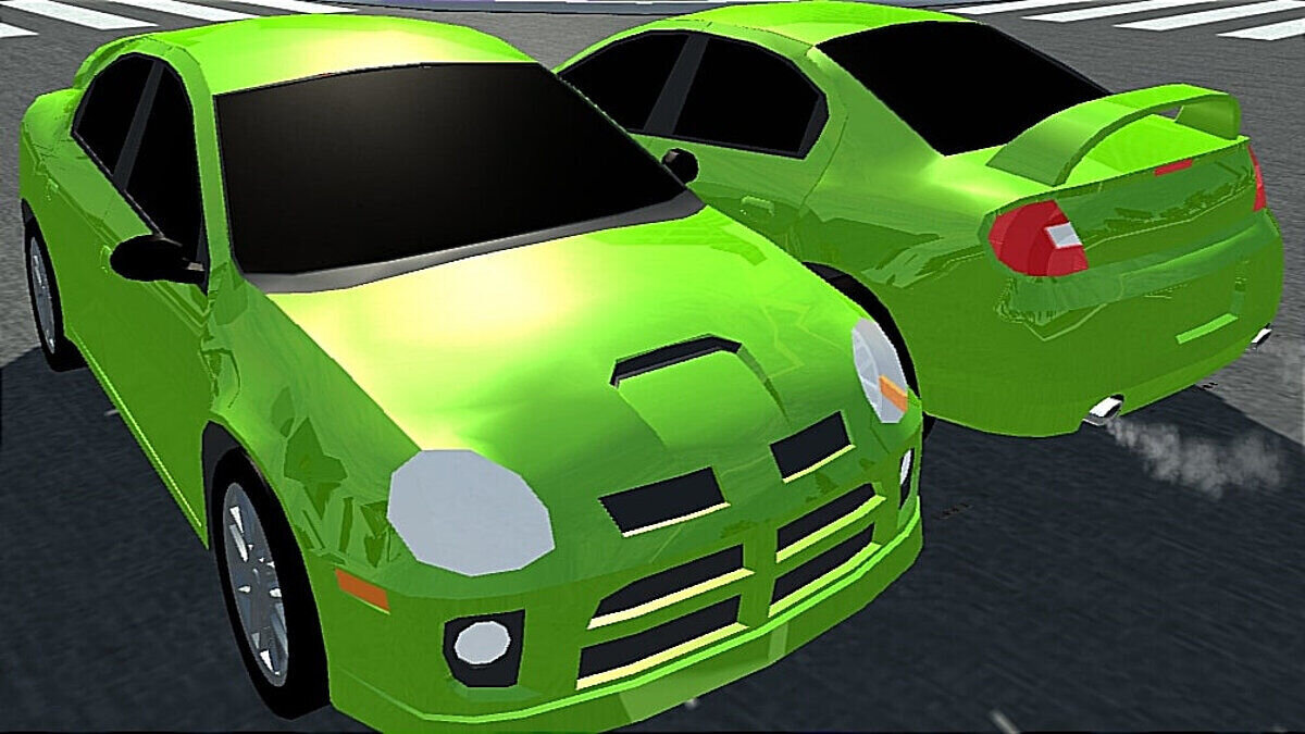 Simple Car Crash Physics Sim — Dodge Neon