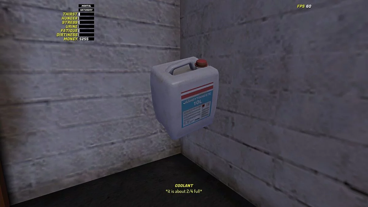 My Summer Car — Eagle Eye Item Inspector - displays the amount of liquid in items