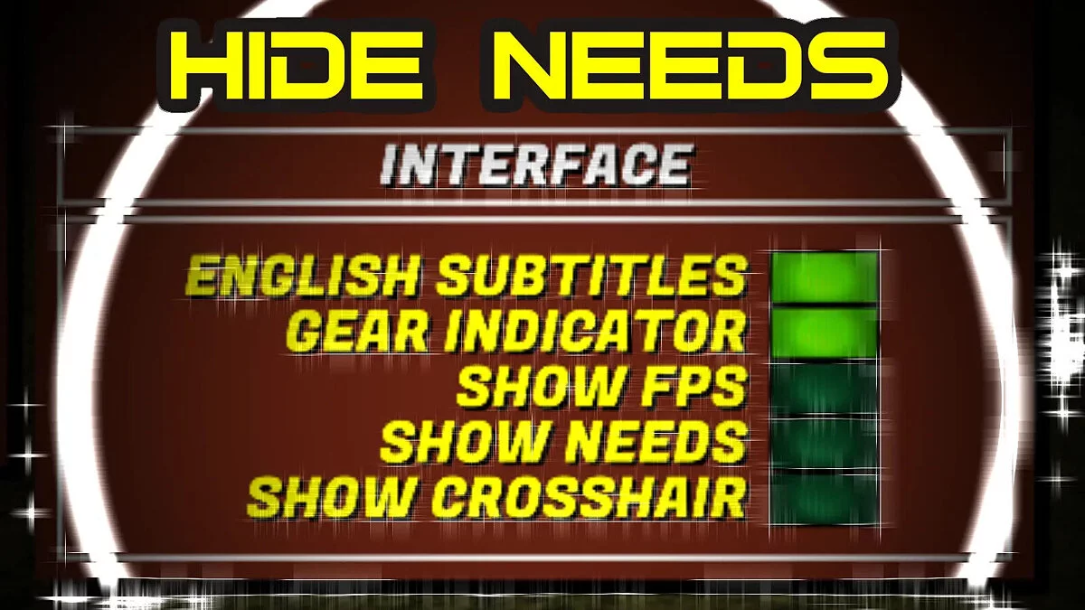 My Summer Car — HideNeeds - disable unnecessary HUD and crosshair
