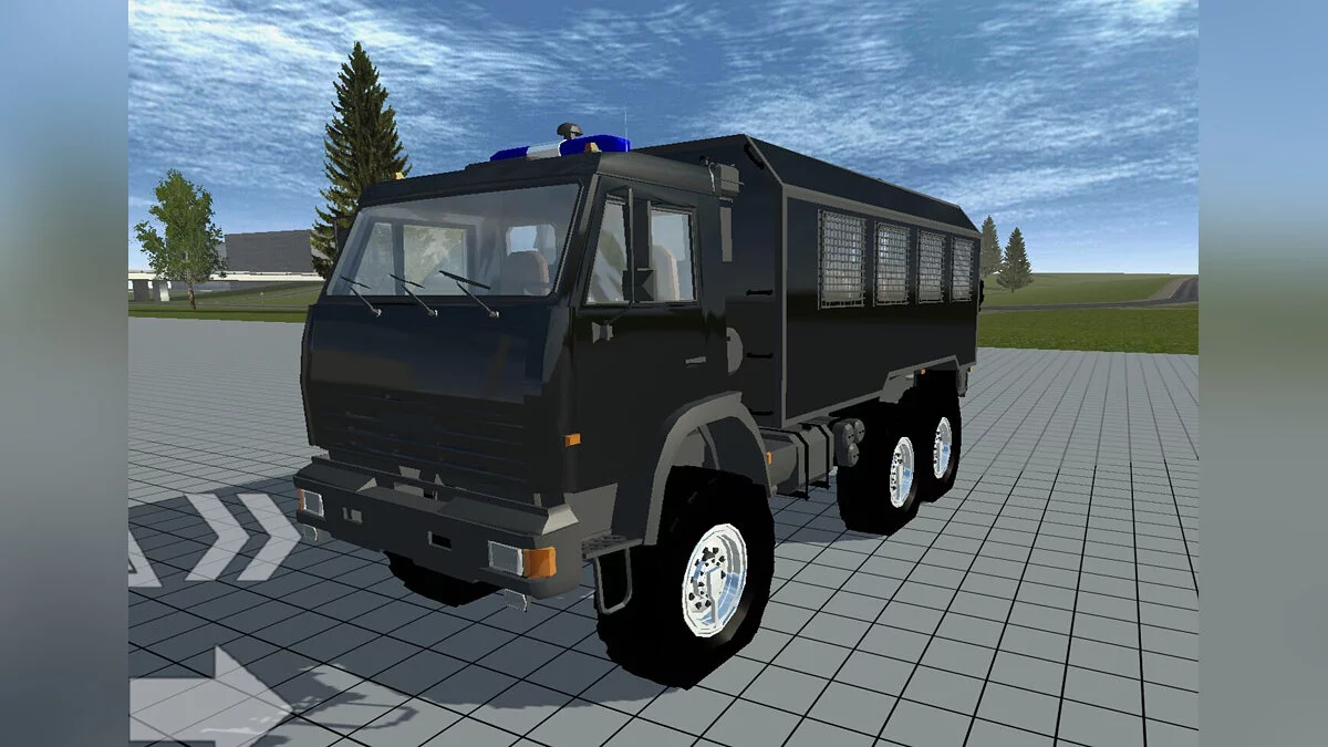 Simple Car Crash Physics Sim — Kamaz paddy wagon