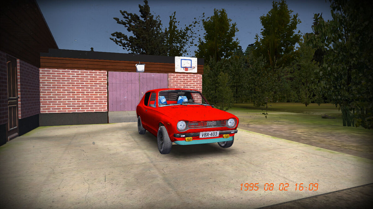 My Summer Car — Red Satsuma, 17k marks, acceleration to 200 km/h