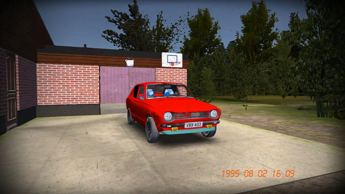 My Summer Car — Red Satsuma, 17k marks, acceleration to 200 km/h