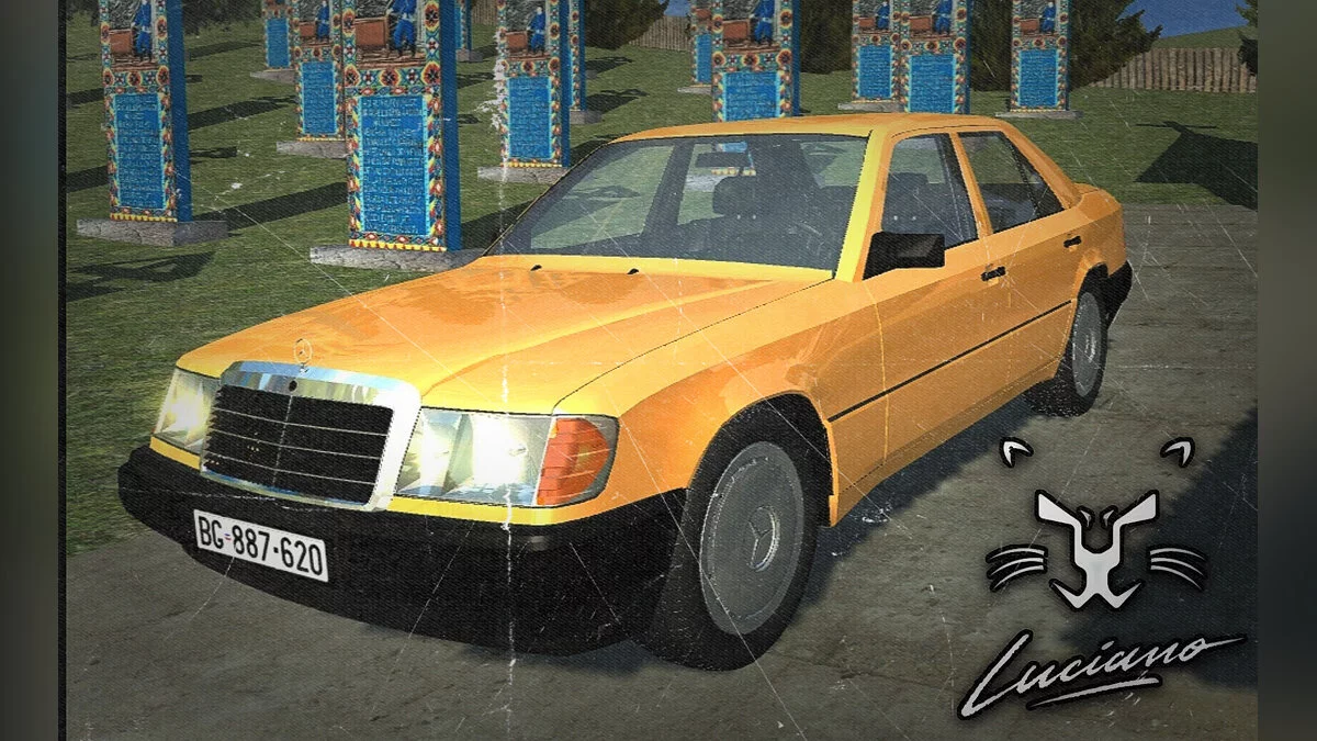 Simple Car Crash Physics Sim — Mercedes-Benz W124