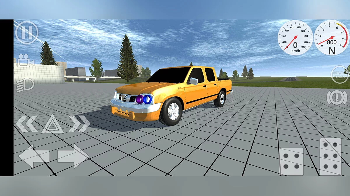 Simple Car Crash Physics Sim — Nissan Datsun trail