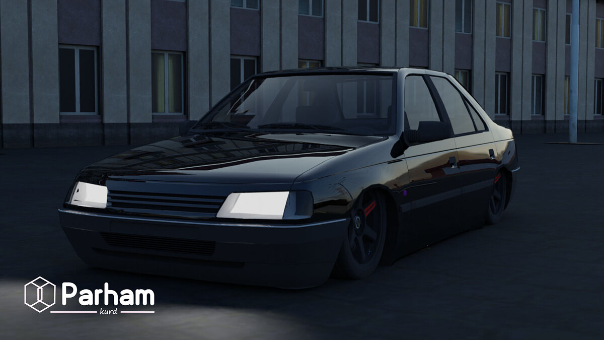 Simple Car Crash Physics Sim — Peugeot 405