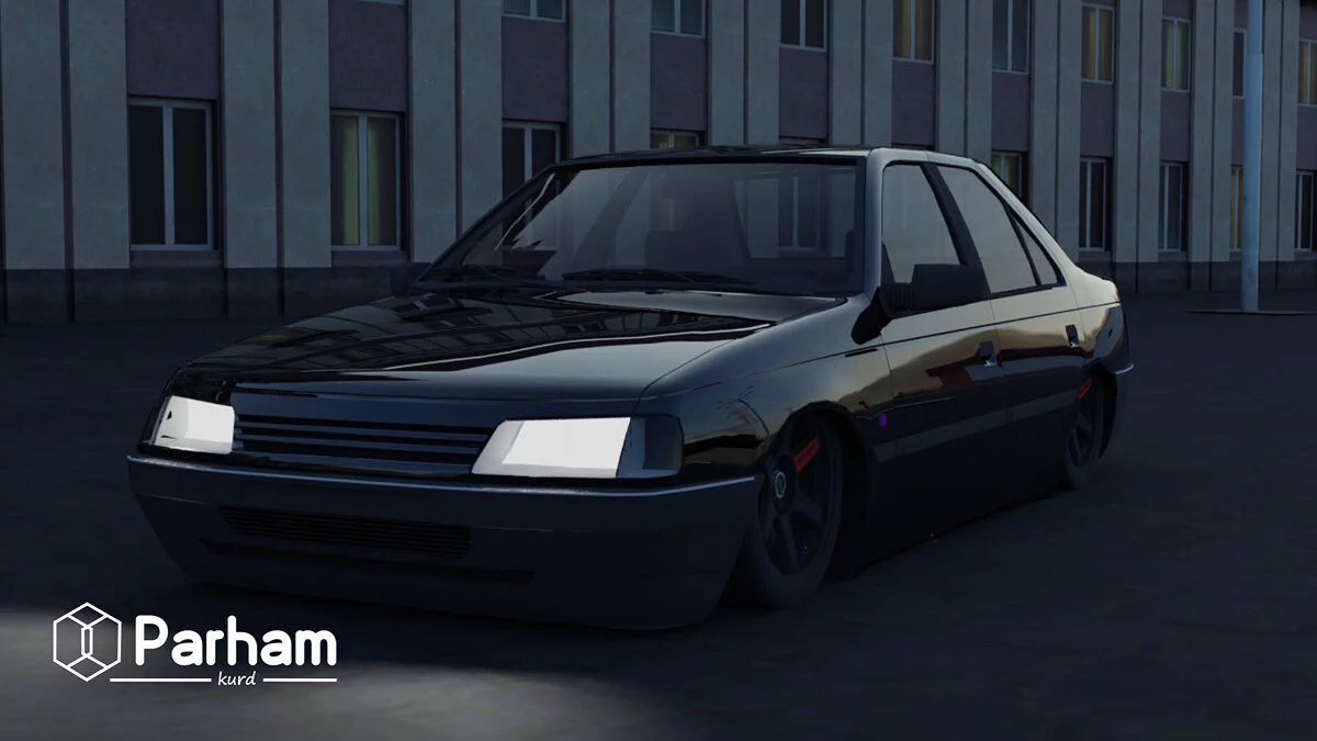 Simple Car Crash Physics Sim — Peugeot 405