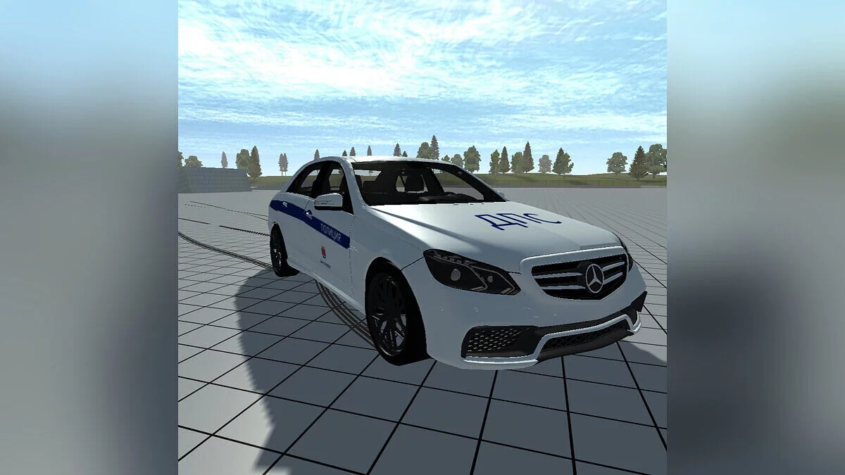 Simple Car Crash Physics Sim — Policía Mercedes C63 w205