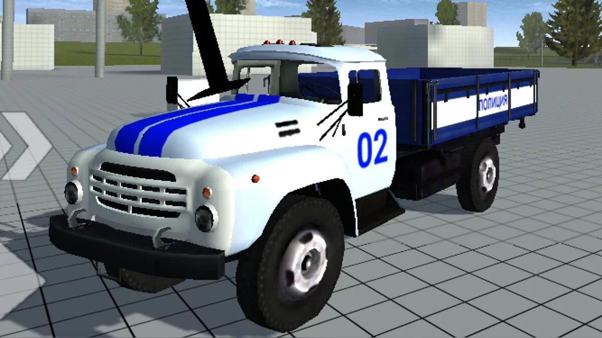 Simple Car Crash Physics Sim — Policía ZIL 130