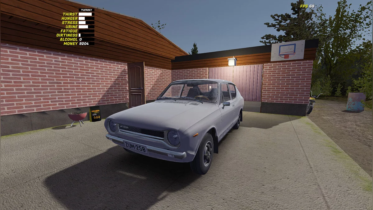 My Summer Car — Satsuma stock, there are numbers and a couple of GT spare parts