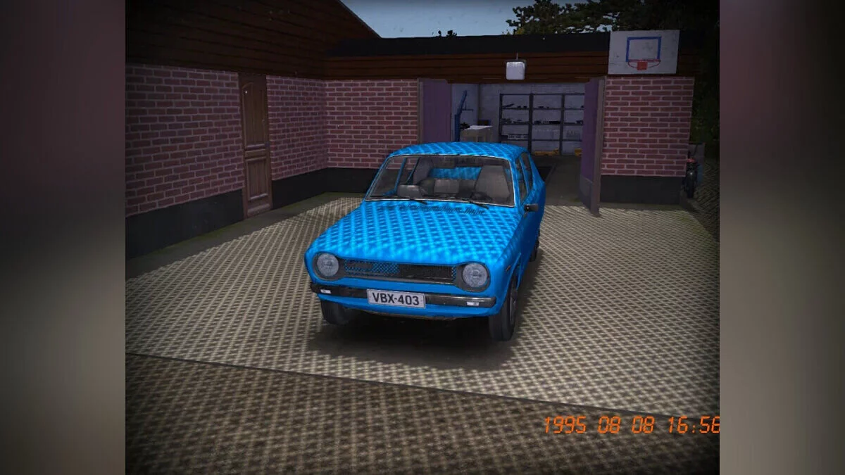 My Summer Car — Stock de Satsuma azul, trama intacta.