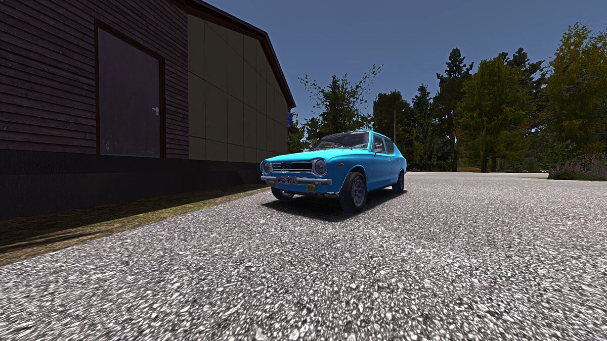 My Summer Car — Stock blue Satsuma with subwoofer