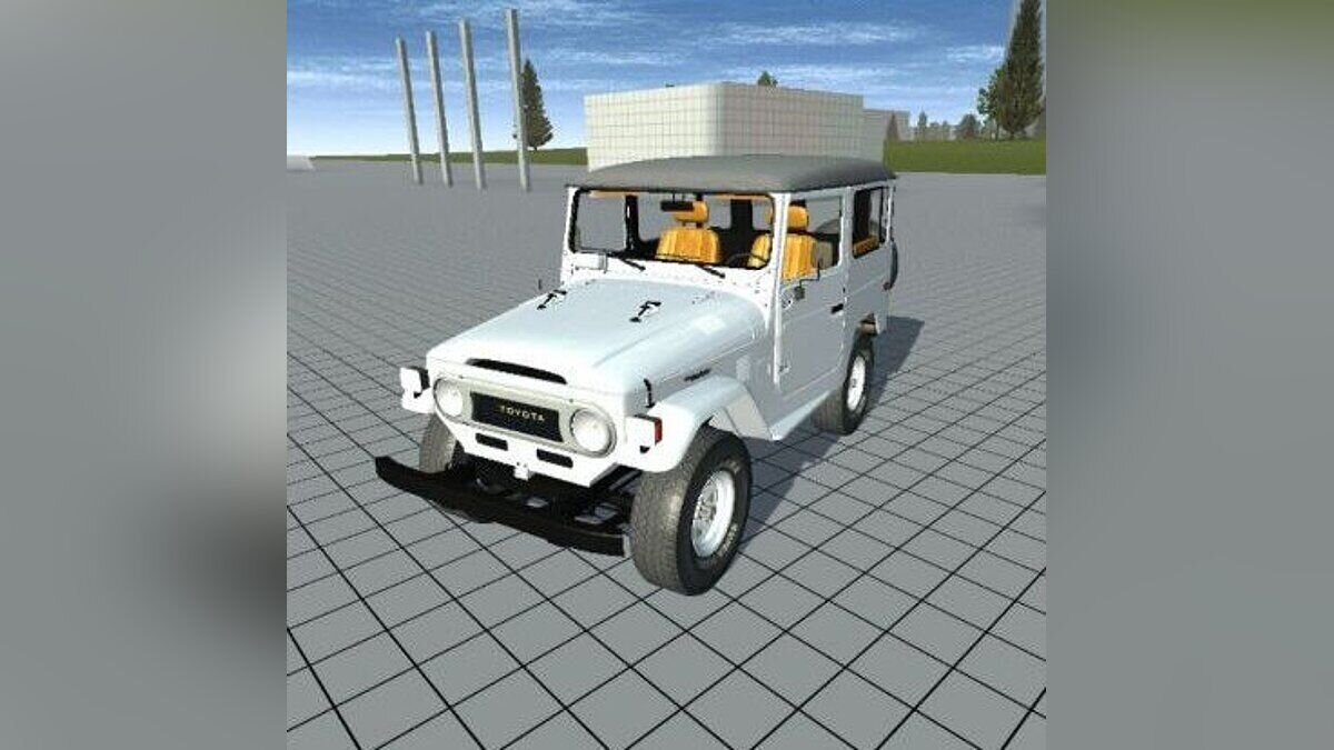 Simple Car Crash Physics Sim — Toyota FJ40