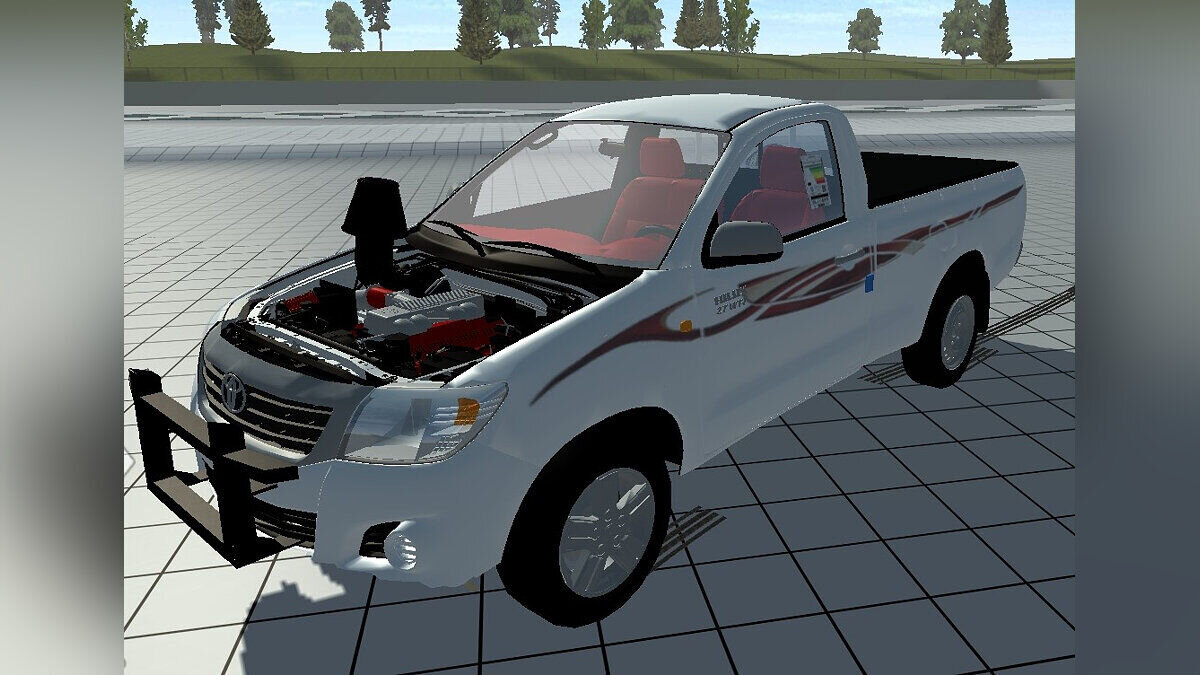 Simple Car Crash Physics Sim — Toyota Hilux with filter