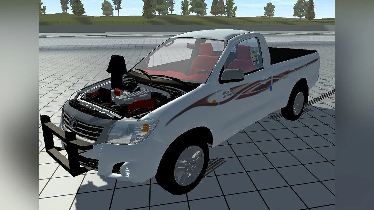 Simple Car Crash Physics Sim — Toyota Hilux with filter